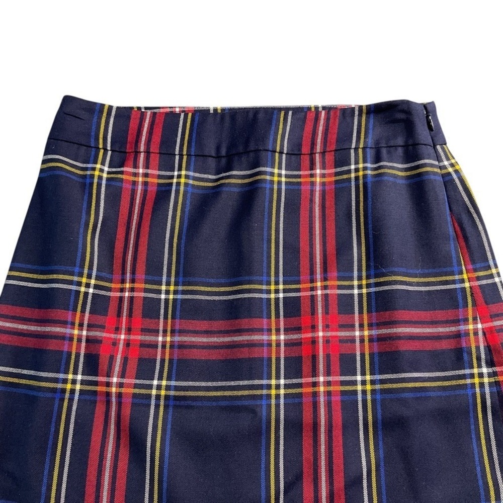 Talbots NWT Woman's Size 4 Trendy Stewart Tartan Plaid A-Line Wool-Blend Skirt - Picture 10 of 13